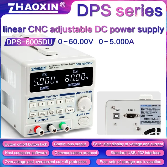 Linear programmable DC adjustable power supply DPS Series Mode:DPS-6005DU