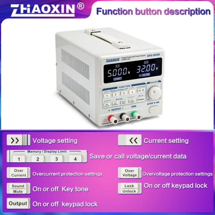 Linear programmable DC adjustable power supply DPS Series Mode:DPS-3005D