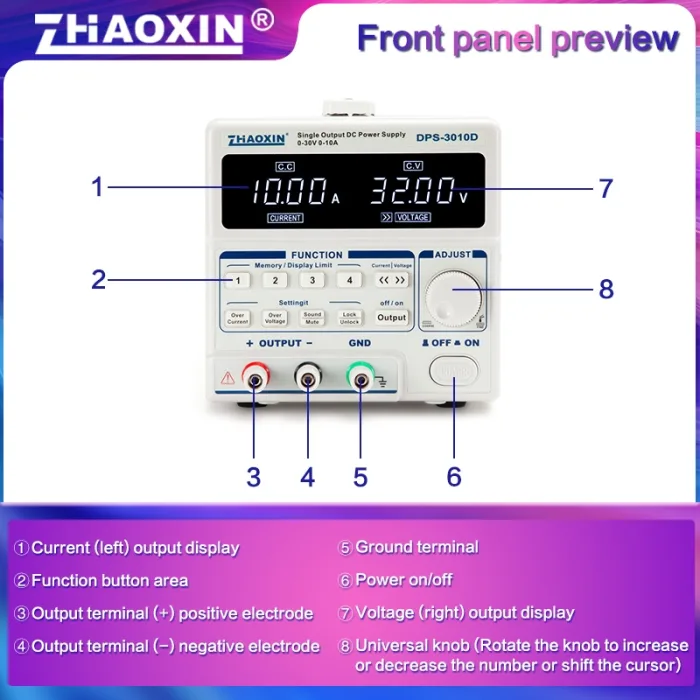 Linear programmable DC adjustable power supply DPS Series Mode:DPS-3005D