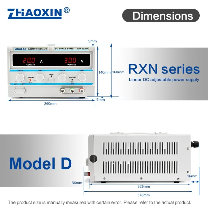 Linear DC adjustable power supply RXN Series Mode: RXN-3020D