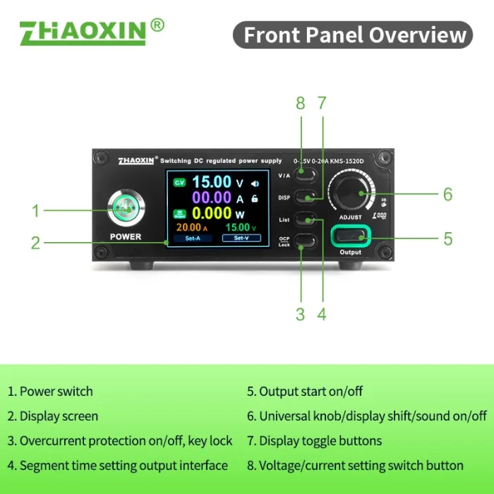 KMS Series Small Portable Power Supply Switching DC Power supply KMS-1520D