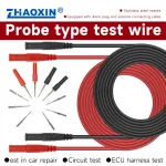 Probe type test wire Stainless steel needle Equipped with 4mm plug and silicone connecting cable 1909-4-10-2