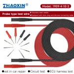 Probe type test wire Stainless steel needle Equipped with 4mm plug and silicone connecting cable 1909-4-10-2