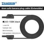 4mm safe banana plug cable (Extensible) 243-15BK