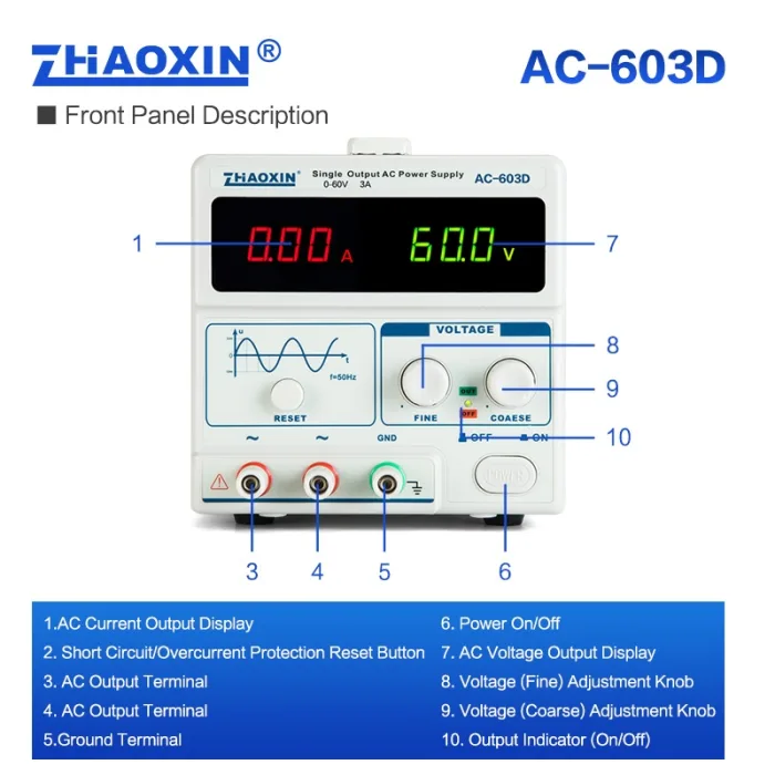 AC/DC Adjustable Power Supply Mode:AC-603D
