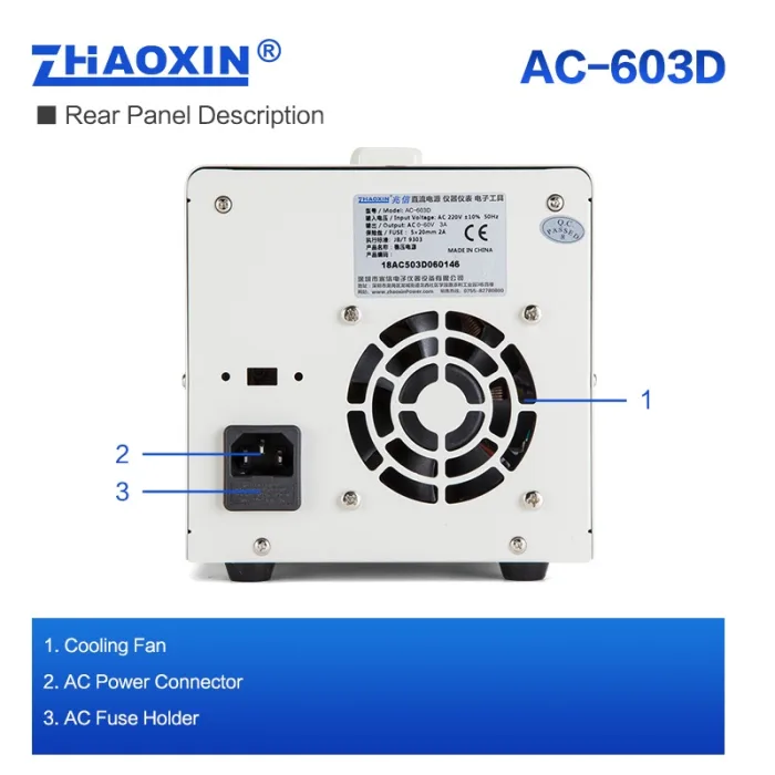 AC/DC Adjustable Power Supply Mode:AC-603D
