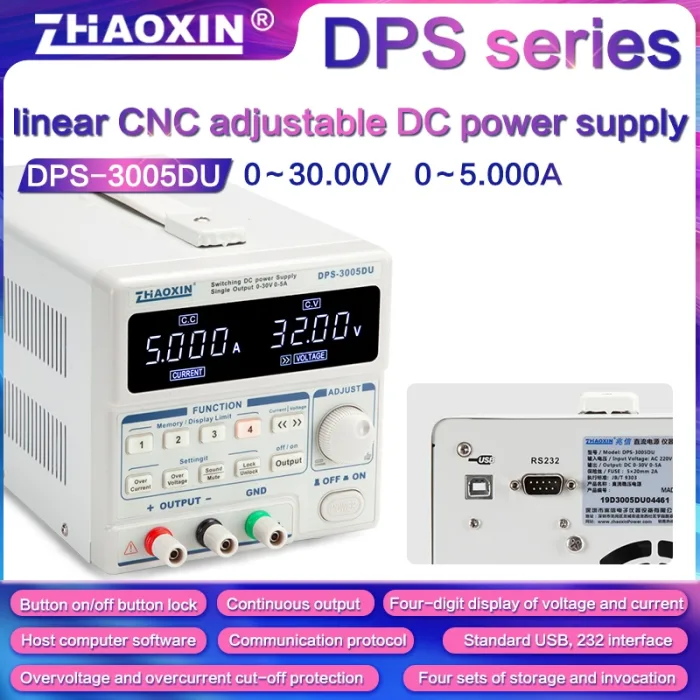 Linear programmable DC adjustable power supply DPS Series Mode:DPS-3005DU