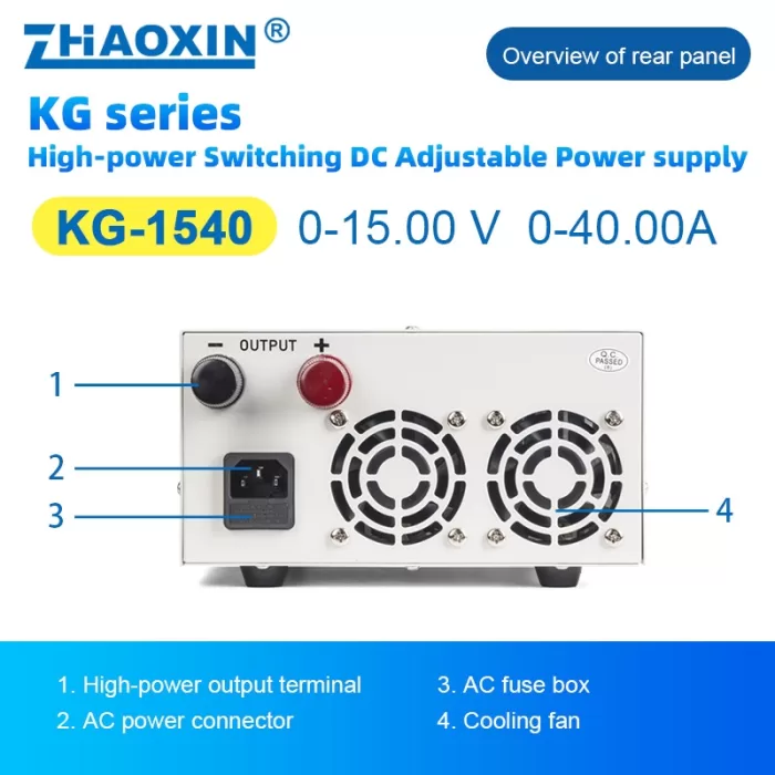 Switch type DC adjustable power supply KG Series  Model: KG-1540