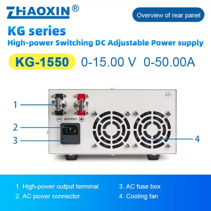 Switch type DC adjustable power supply KG Series  Model: KG-1550