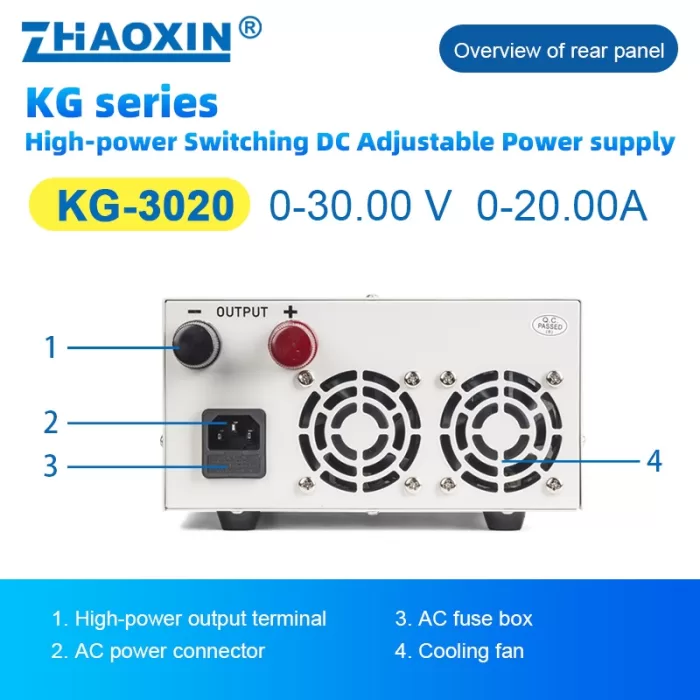 Switch type DC adjustable power supply KG Series Model: KG-3020