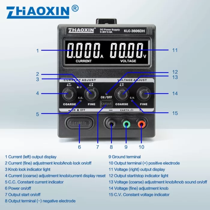 KLC Series Switch-type DC adjustable power supply KLC-3606DH