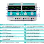 Multiple Output Switch type DC adjustable power supply Model: KMD-20005D-II