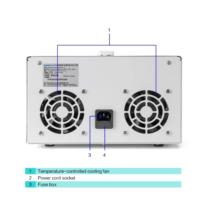 Multiple Output Switch type DC adjustable power supply Model: KMD-20005D-II