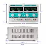 Multiple Output Switch type DC adjustable power supply Model: KMD-6202D-II