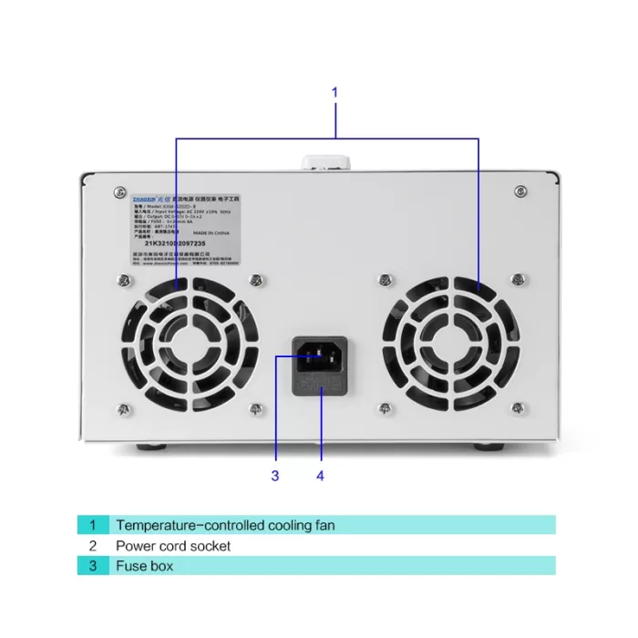 Multiple Output Switch type DC adjustable power supply Model: KMD-6202D-II