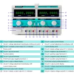 Multiple Output Switch type DC adjustable power supply Model: KMD-6203D-II
