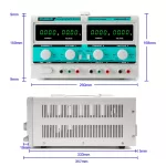Multiple Output Switch type DC adjustable power supply Model: KMD-6203D-II