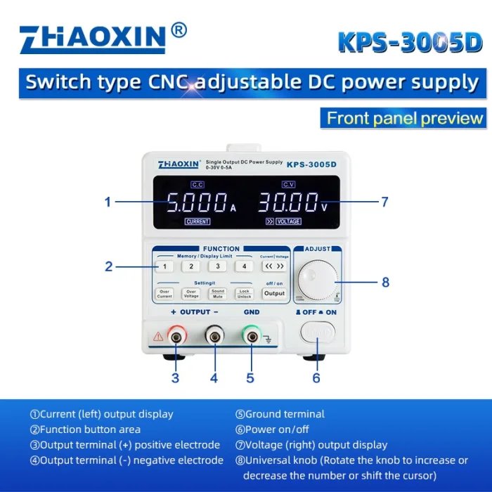 KPS Series Small Portable Power Supply Switching DC Power supply KPS-3005D