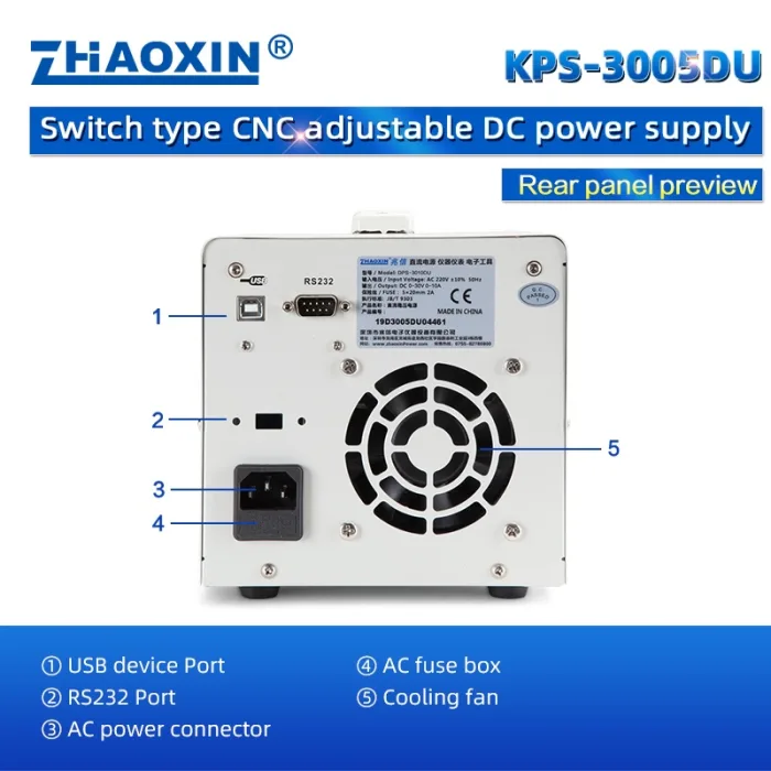 KPS Series Small Portable Power Supply Switching DC Power supply KPS-3005DU