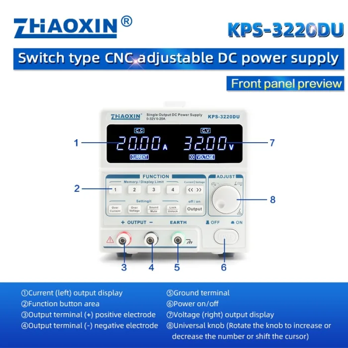 KPS Series Small Portable Power Supply Switching DC Power supply KPS-3220DU