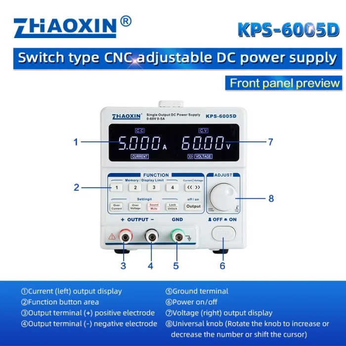 KPS Series Small Portable Power Supply Switching DC Power supply KPS-6005D