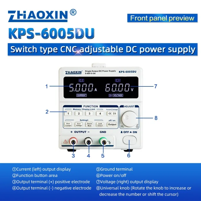 KPS Series Small Portable Power Supply Switching DC Power supply KPS-6005DU