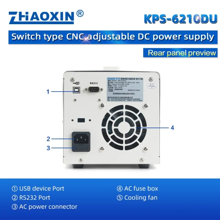 KPS Series Small Portable Power Supply Switching DC Power supply KPS-6210DU
