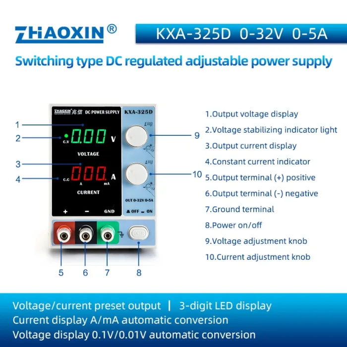 KXA Series CNC Switching DC constant power supply KXA-325D