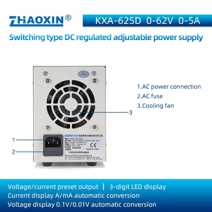 KXA Series CNC Switching DC constant power supply KXA-625D