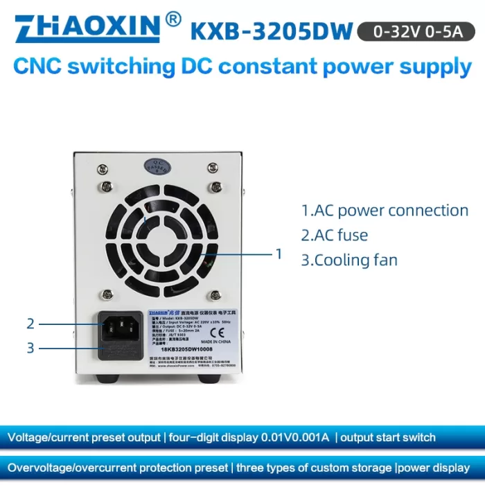 KXB Series CNC Switching DC constant power supply KXB-3205DW