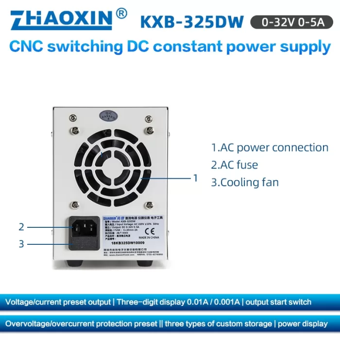 KXB Series CNC Switching DC constant power supply KXB-325DW