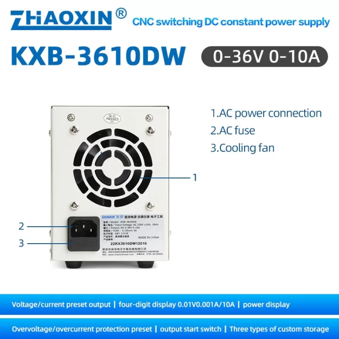 KXB Series CNC Switching DC constant power supply KXB-3610DW