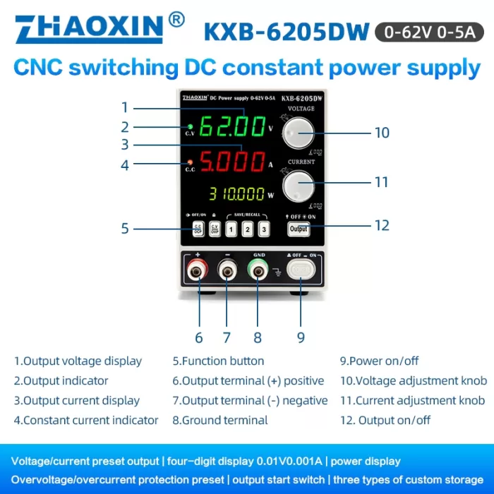 KXB Series CNC Switching DC constant power supply KXB-6205DW