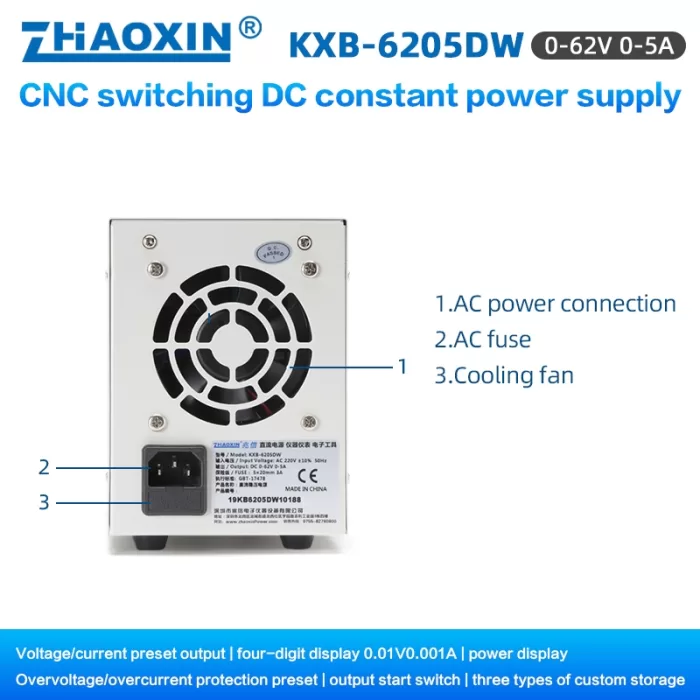 KXB Series CNC Switching DC constant power supply KXB-6205DW