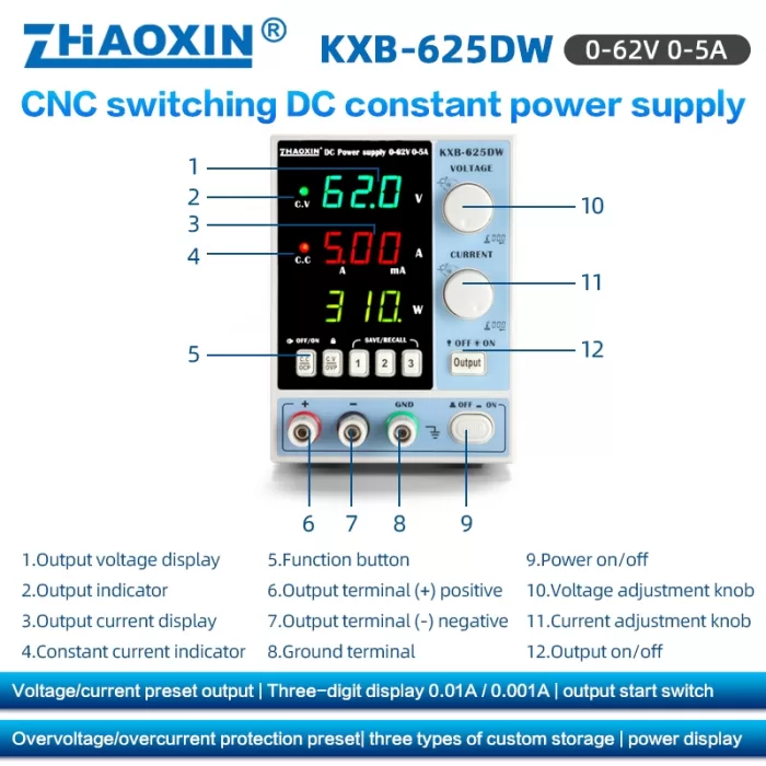 KXB Series CNC Switching DC constant power supply KXB-625DW