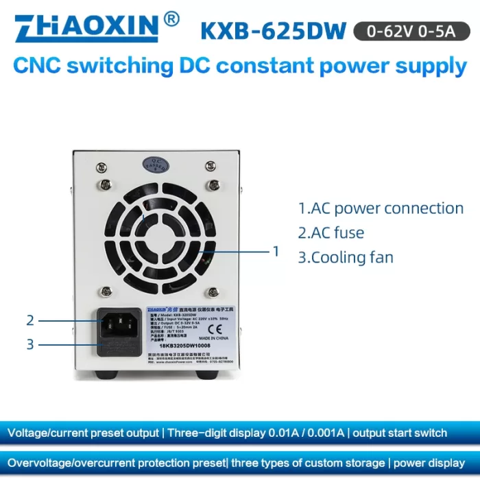 KXB Series CNC Switching DC constant power supply KXB-625DW