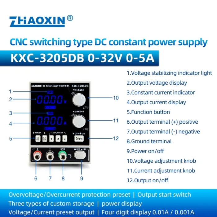 KXC Series CNC Switching DC constant power supply KXC-3205DB
