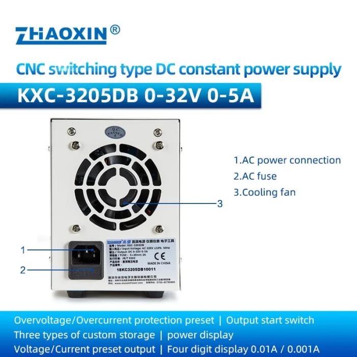 KXC Series CNC Switching DC constant power supply KXC-3205DB