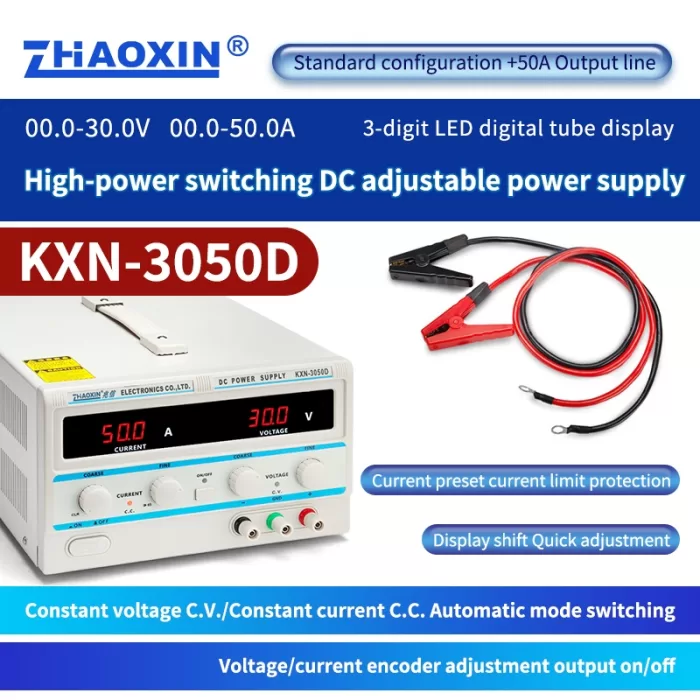 Switch type DC adjustable power supply KXN series  Model: KXN-3050D