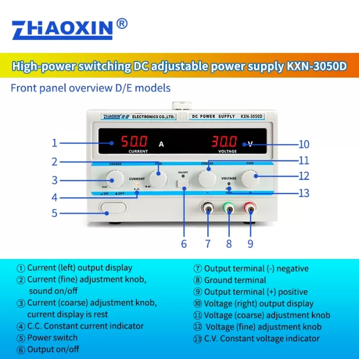 Switch type DC adjustable power supply KXN series  Model: KXN-3050D