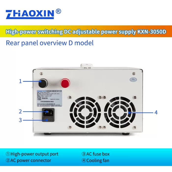 Switch type DC adjustable power supply KXN series  Model: KXN-3050D