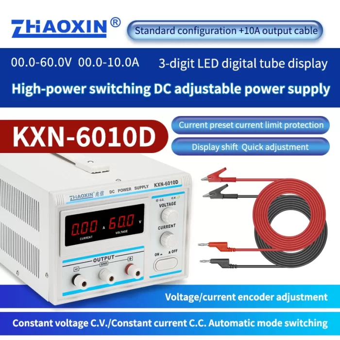 Switch type DC adjustable power supply KXN series  Model: KXN-6010D