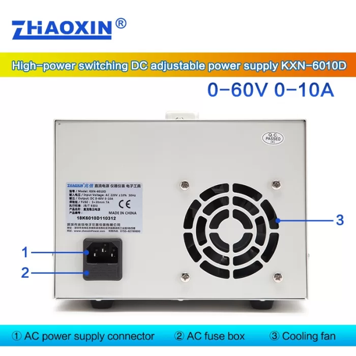 Switch type DC adjustable power supply KXN series  Model: KXN-6010D