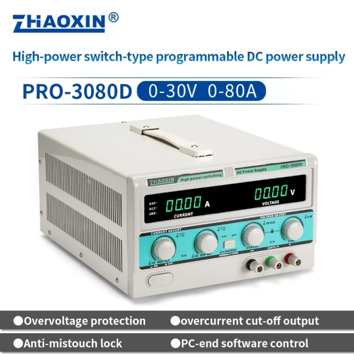 High-power switch-type programmable DC power supply Model:PRO-3080D