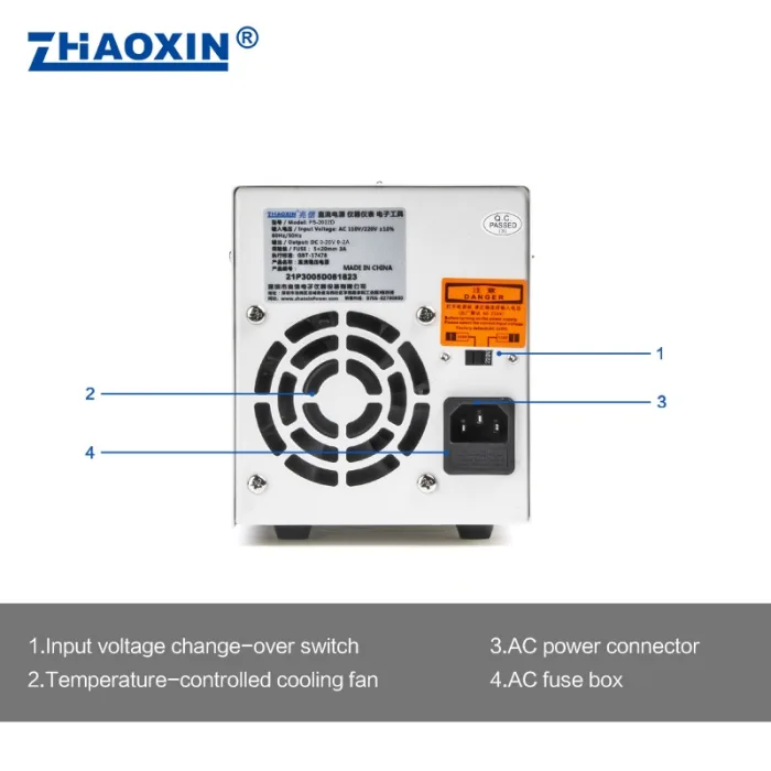 Linear DC adjustable power supply PS Series Mode: PS-2002D