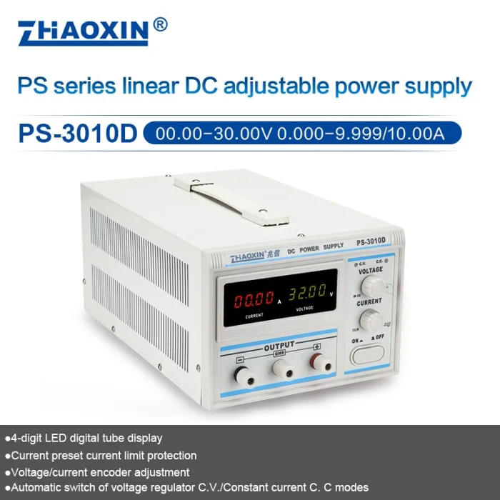 Linear DC adjustable power supply PS Series Mode: PS-3010D