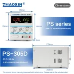 Linear DC adjustable power supply PS Series Mode: PS-305D