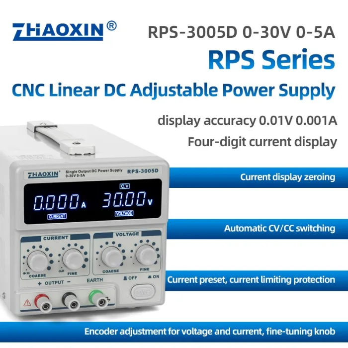 Linear DC adjustable power supply RPS Series Mode: RPS-3005D