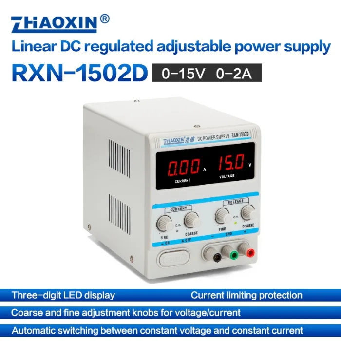 Linear DC adjustable power supply RXN Series Mode: RXN-1502D