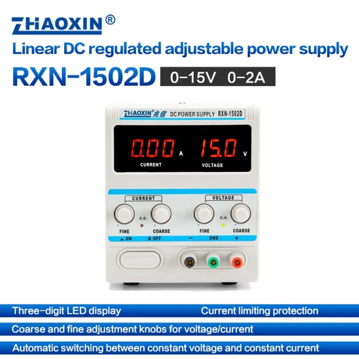 Linear DC adjustable power supply RXN Series Mode: RXN-1502D